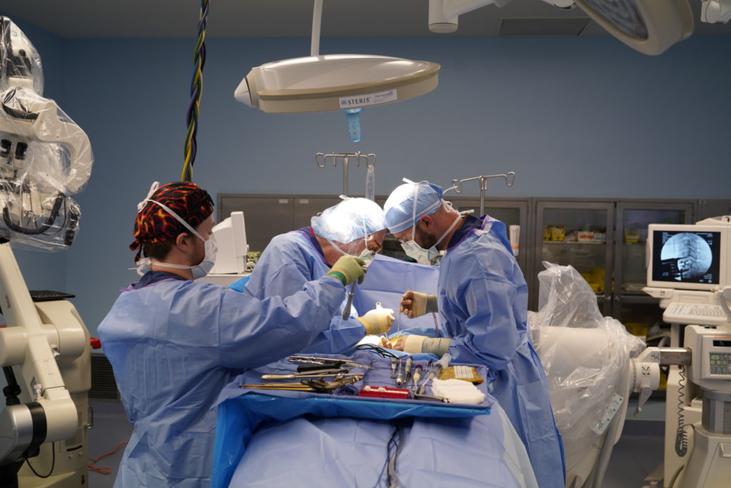 Spine surgical procedure