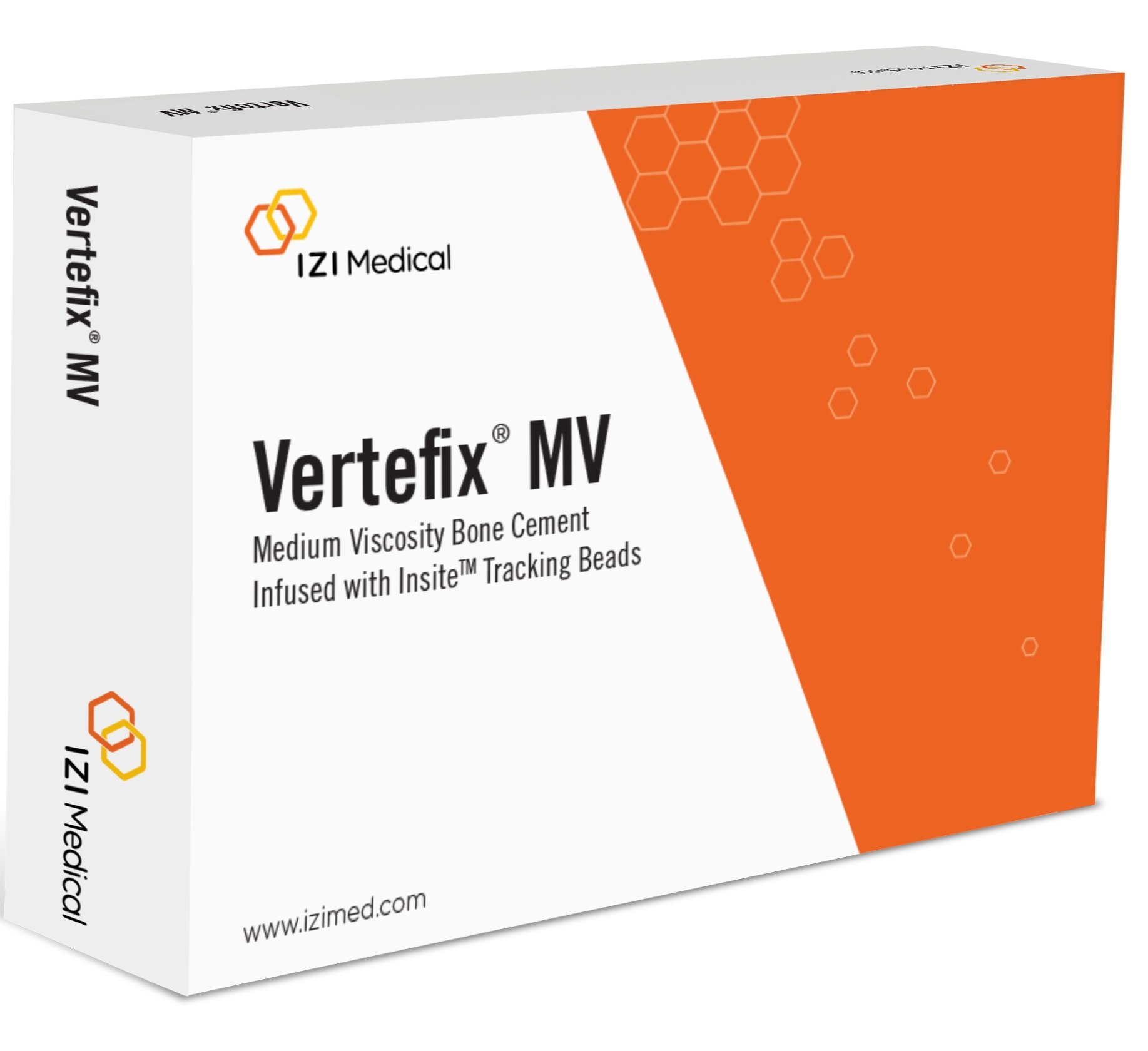 Vertefix MV box packaging